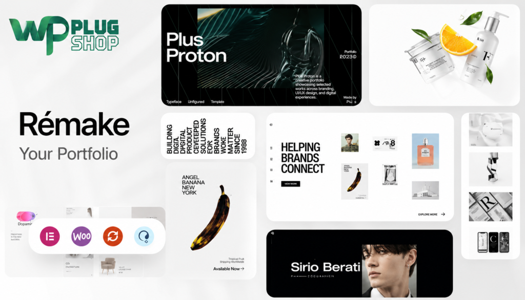 Remake – Minimal Portfolio & Creative Agency WordPress Theme for Elementor