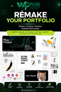 Remake – Minimal Portfolio & Creative Agency WordPress Theme for Elementor
