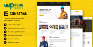 Constrau – Construction Business WordPress Theme for Elementor