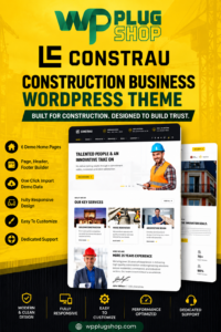 Constrau – Construction Business WordPress Theme for Elementor