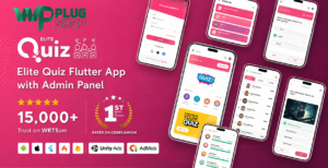 Elite Quiz Flutter App Template – Trivia Quiz Game App With Admin Panel