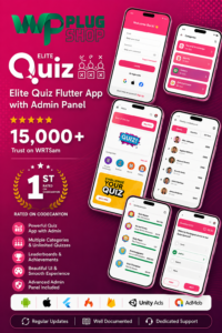 Elite Quiz Flutter App Template – Trivia Quiz Game App With Admin Panel
