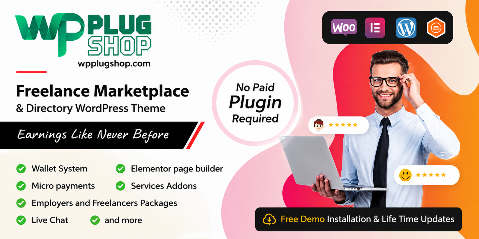 Exertio Freelance Marketplace WordPress Theme – Premium Service & Gig Platform Template