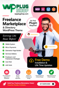 Exertio Freelance Marketplace WordPress Theme – Premium Service & Gig Platform Template