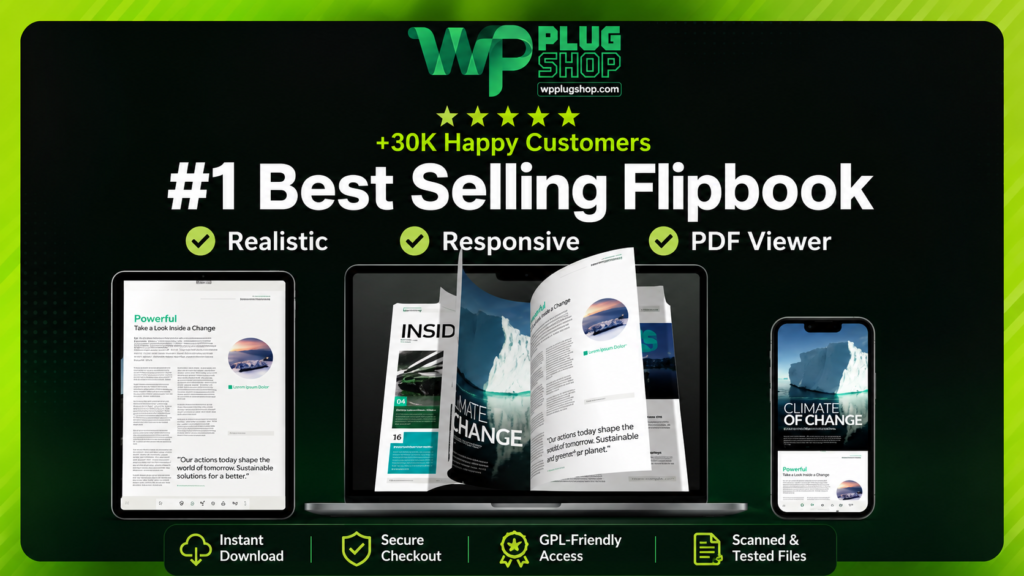 PDF Tools for Real3D FlipBook – Premium PDF Optimization Addon for WordPress