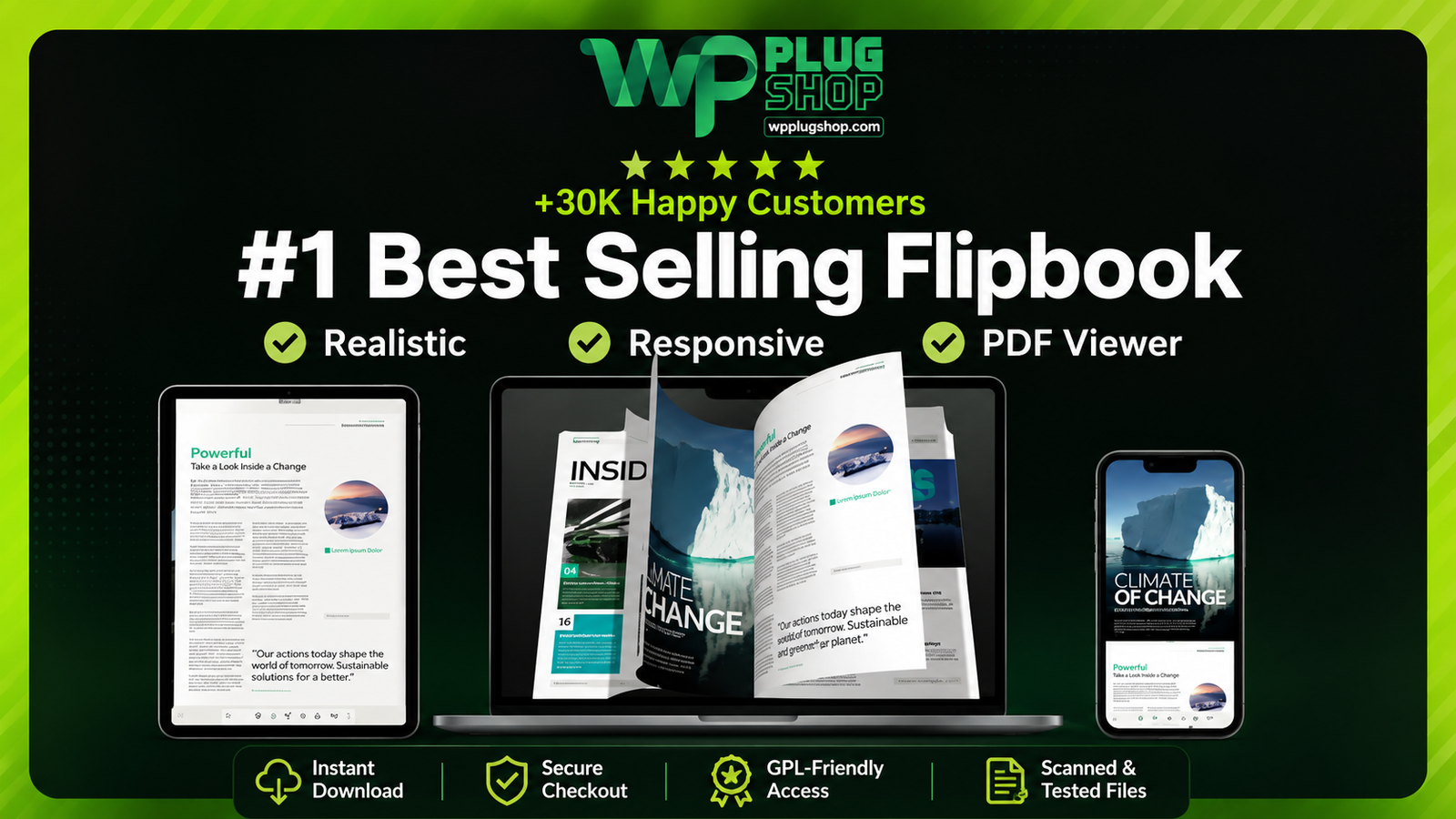 PDF Tools for Real3D FlipBook – Premium PDF Optimization Addon for WordPress