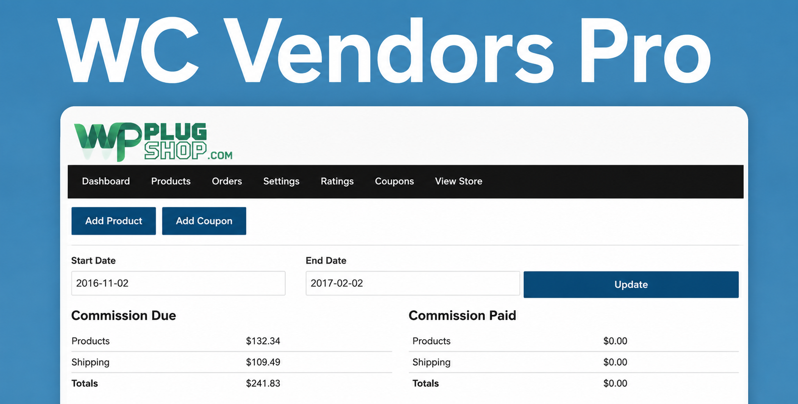 WC Vendors Pro – WooCommerce Multi Vendor Marketplace Plugin