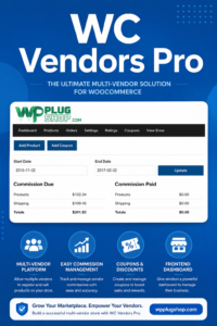 WC Vendors Pro – WooCommerce Multi Vendor Marketplace Plugin
