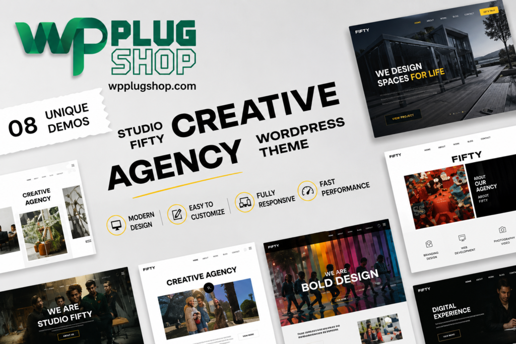 StudioFifty – Creative Agency & Portfolio WordPress Theme