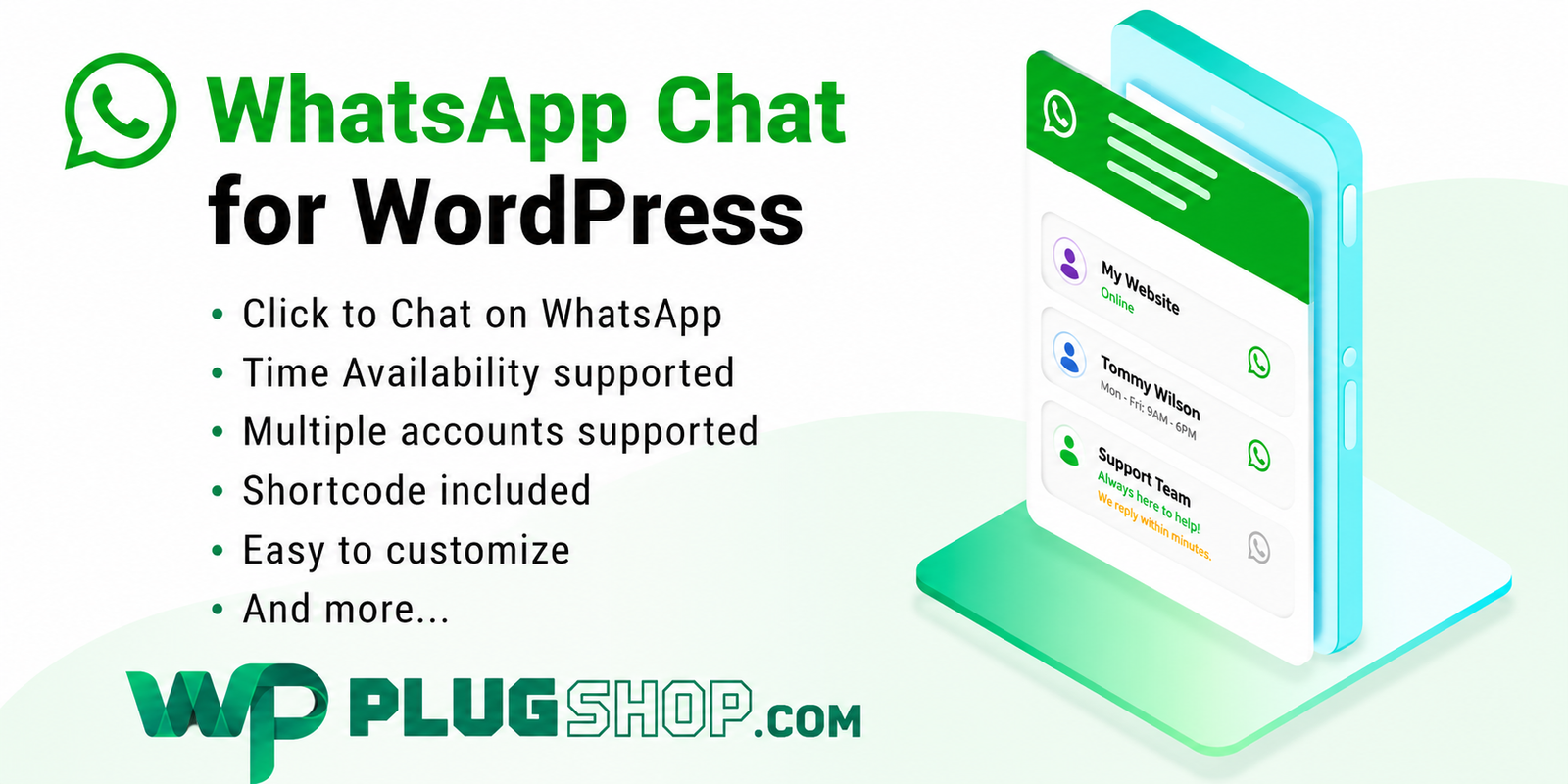 ChatGPT Image Jul 21, 2026, 10_34_17 AM WhatsApp Chat WordPress Plugin – WhatsApp Support & Customer Communication Tool