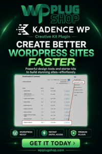 Kadence Creative Kit – WordPress Design Toolkit with Templates & AI Website Builder Features