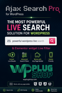Ajax Search Pro – Live WordPress Search & Filter Plugin for WooCommerce and Custom Content