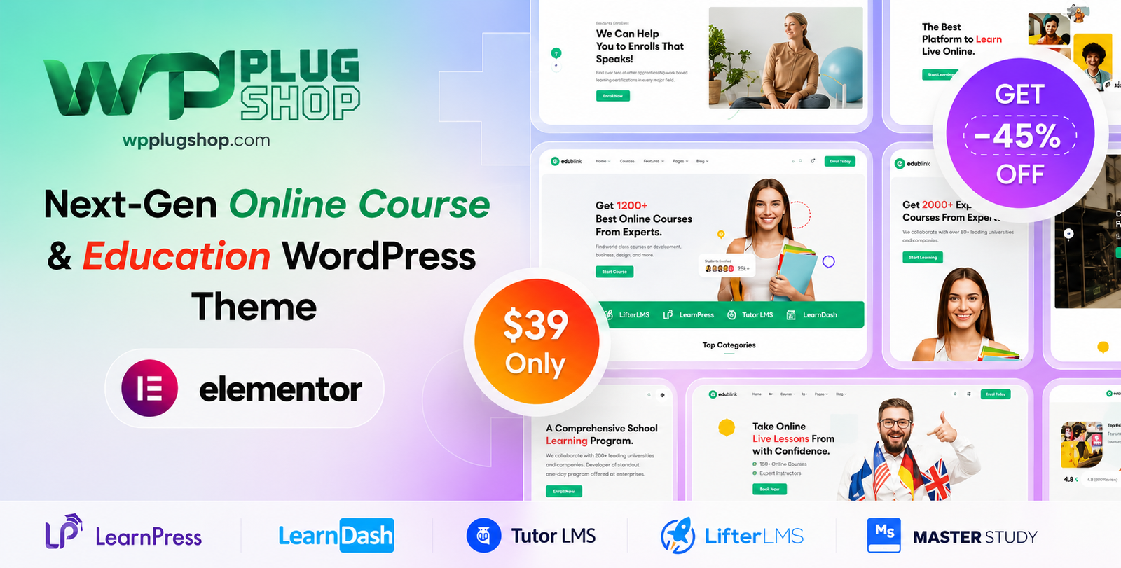 EduBlink – Education & Online Course WordPress Theme 2.0.4