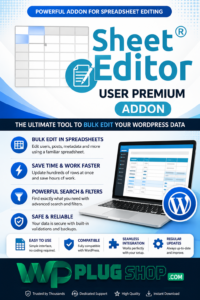 WP Sheet Editor Users Premium – Bulk User Editor Plugin