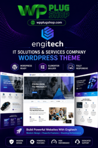 Engitech – IT Solutions & Services WordPress Theme | SaaS & Tech Startup Elementor Theme
