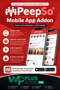 PeepSo Mobile App Addon – Community App Integration Plugin