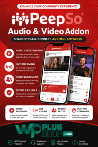 PeepSo Audio & Video Addon – Community Media Sharing Plugin