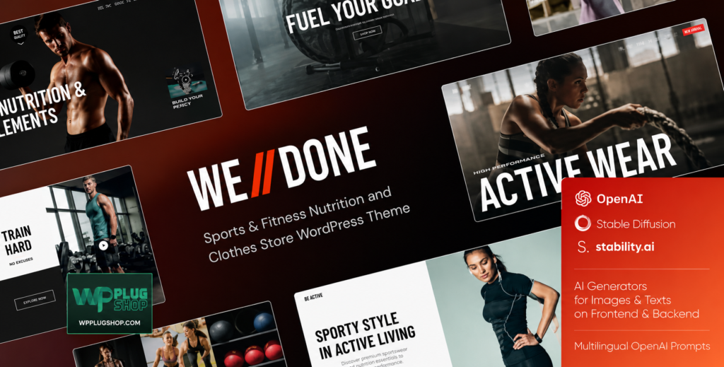 Welldone | Premium Sports Store & Fitness WooCommerce Theme