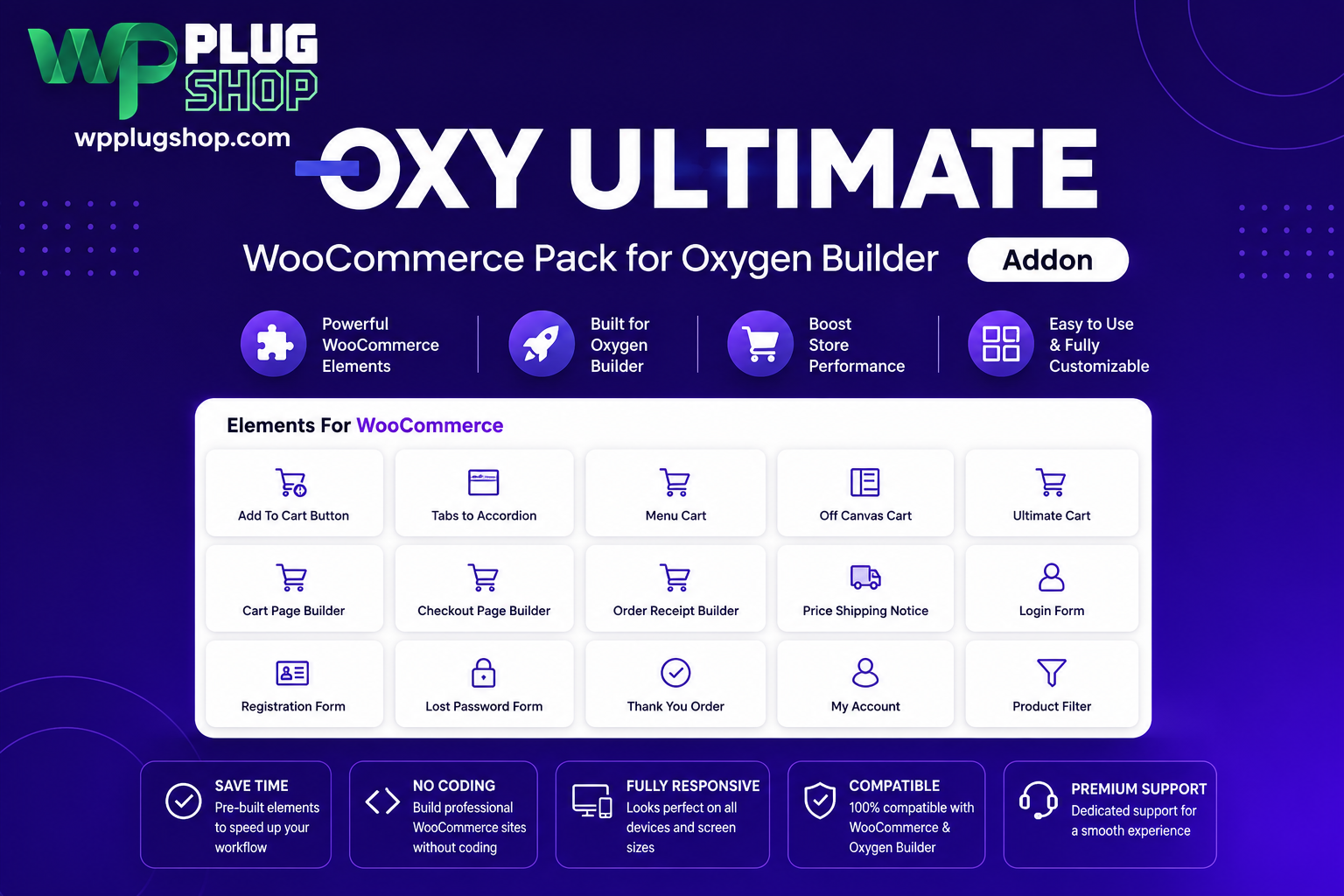 Oxy Ultimate Woo – WooCommerce Pack for Oxygen Builder