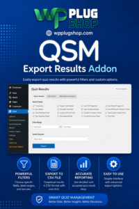 QSM – Export Results Addon WordPress Plugin