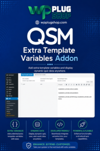 QSM – Extra Template Variables Addon WordPress Plugin