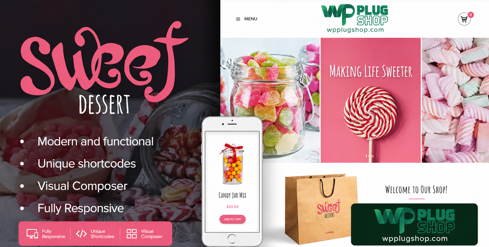 Sweet Dessert – Candy Shop & Cafe WordPress Theme