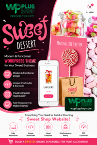 Sweet Dessert – Candy Shop & Cafe WordPress Theme