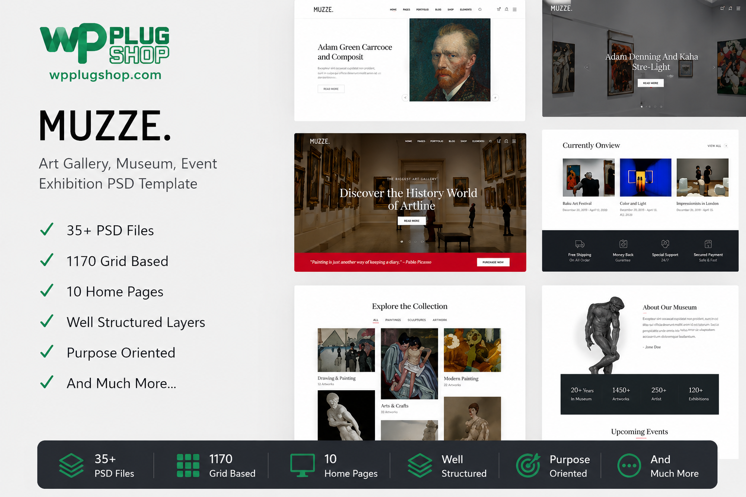 Muzze – Museum & Art Gallery WordPress Theme