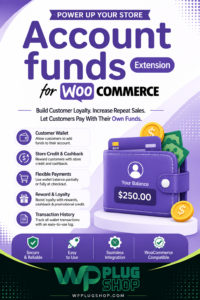 WooCommerce Account Funds Extension – Customer Wallet & Store Credit Plugin