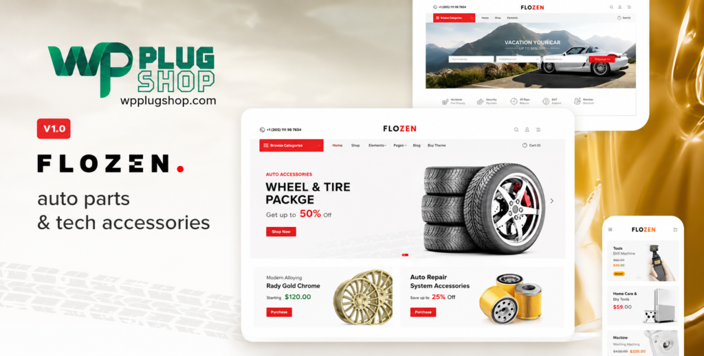 Flozen WooCommerce AJAX WordPress RTL Theme – Responsive eCommerce Store Theme