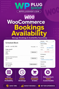 WooCommerce Bookings Availability Extension | WP Plug Shop