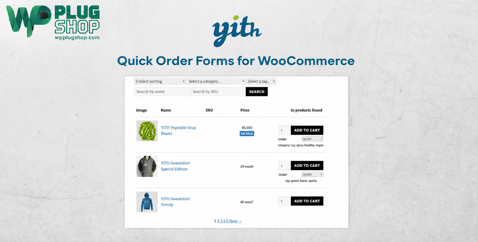 YITH Quick Order Forms for WooCommerce Premium – Bulk Order Form Plugin