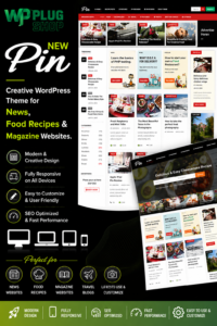 Pin Theme Pinterest Style Personal Masonry Blog Front-End Submission | WP Plug Shop