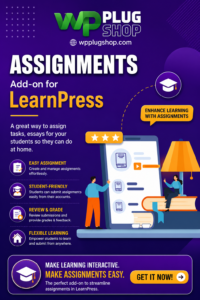 Assignments Add-on for LearnPress | WP Plug Shop
