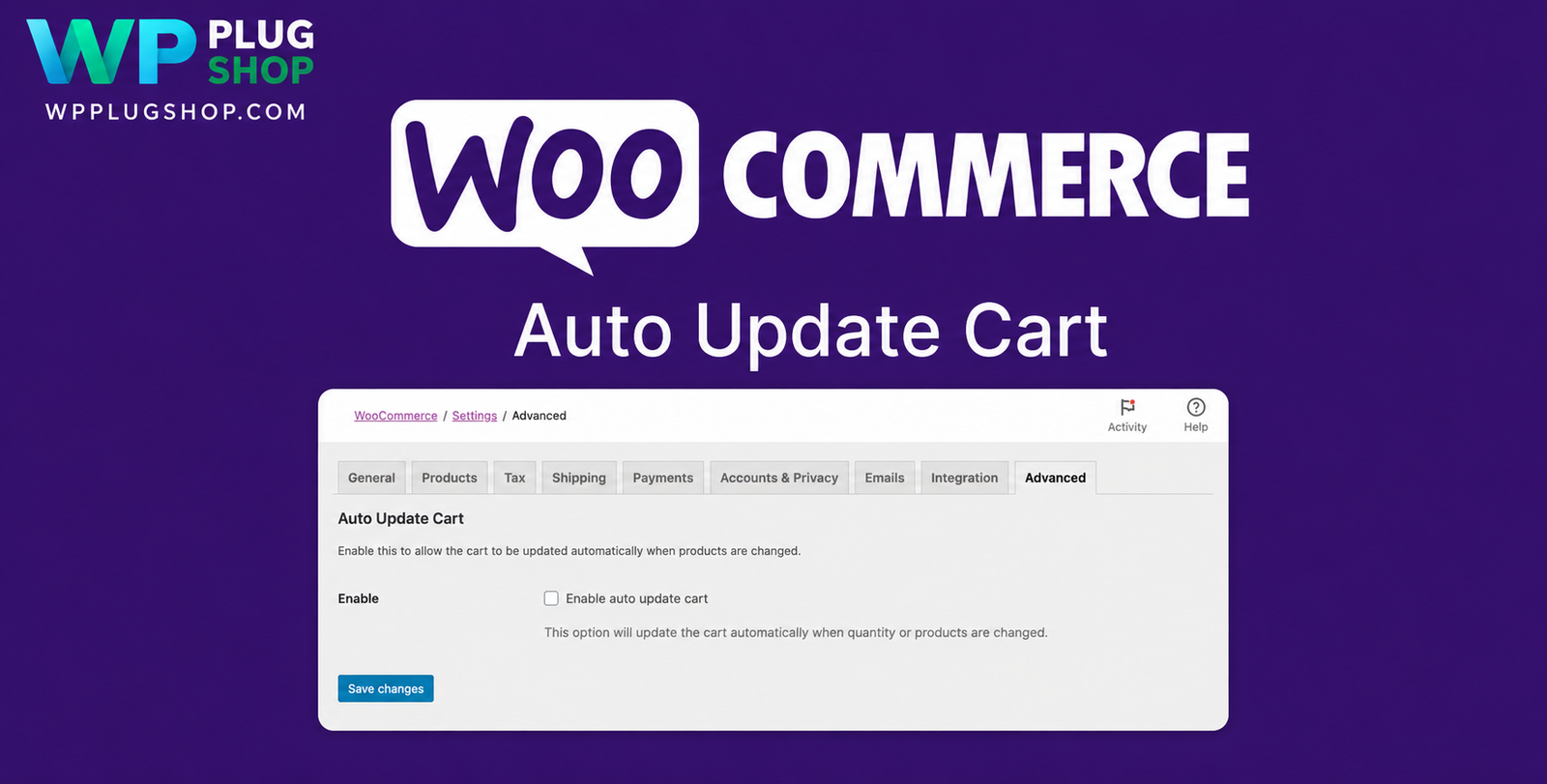 Auto Update Cart for WooCommerce | WP Plug Shop
