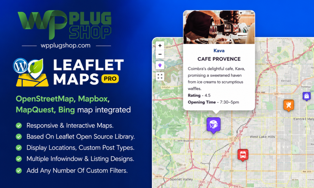 WP Leaflet Maps Pro Plugin for WordPress
