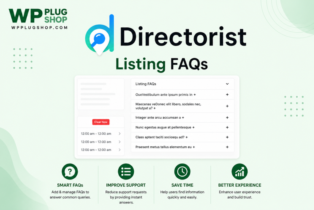 Directorist Listing FAQs