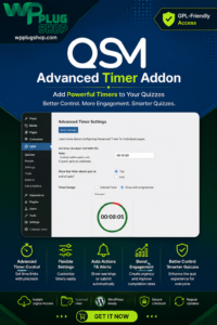 QSM Advanced Timer Addon for Quiz and Survey Master – Advanced WordPress Quiz Timer Plugin