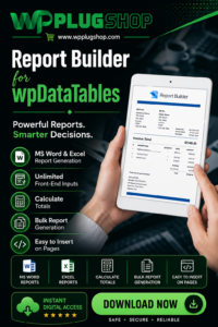 Report Builder – Generate Word DOCX & Excel XLSX Documents for WordPress