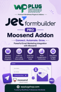 JetFormBuilder Pro Moosend Addon for WordPress – Email Marketing Integration