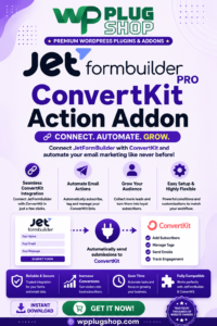 JetFormBuilder Pro ConvertKit Action Addon for WordPress – Email Marketing & Subscriber Automation