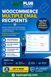 WooCommerce Multiple Email Recipients Plugin – Send Order Emails to Multiple Users