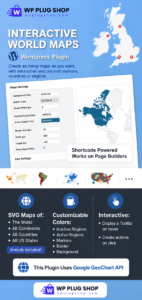 Interactive World Maps – Premium Customizable Clickable SVG Map Builder