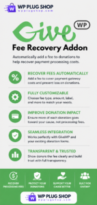 GiveWP Fee Recovery Addon – Premium Donor-Covered Transaction Fees