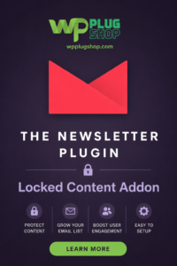 Newsletter Locked Content Addon GPL – Lock Premium Content & Grow Your Email Subscribers