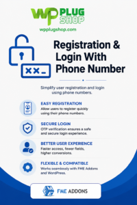 Registration & Login with Mobile Phone Number GPL – WooCommerce OTP Login & Passwordless Authentication