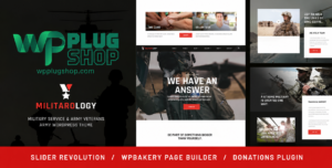 Militarology Military Service & Army Veterans WordPress Theme