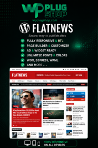 FlatNews Responsive Magazine WordPress Theme