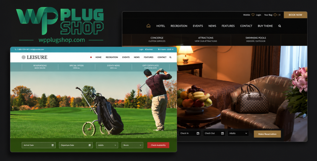 Hotel Leisure Hotel Resort & Spa WordPress Theme