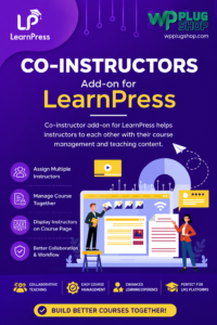 LearnPress Co-Instructors Add-On for WordPress LMS